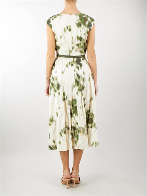 Satin viscose dress with print Max Mara Studio MAX MARA STUDIO | Suit | PINETA2
